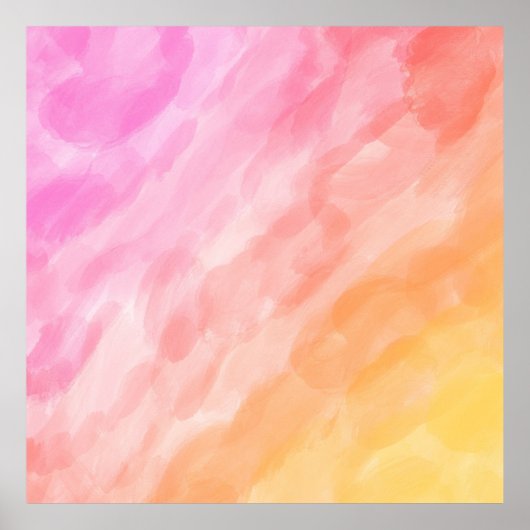 Poster Aquarelle peinte pastel (Devant)