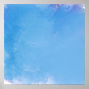 Poster aquarelle peinture abstraite