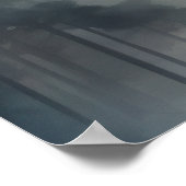 Poster Aquarelle Peinture Belle Asiatique Fleurs Femme (Coin)