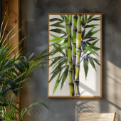 Poster Aquarelle Peinture De Bambou