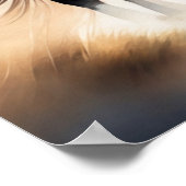 Poster Aquarelle Peinture de cheval (Coin)