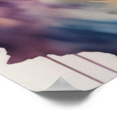 Poster Aquarelle Peinture de cheval (Coin)