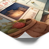 Poster Aquarelle Peinture de la Cuisine Agricole (Coin)