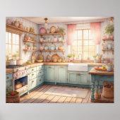 Poster Aquarelle Peinture de la Cuisine Agricole (Devant)