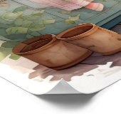 Poster Aquarelle Peinture de la Cuisine Agricole (Coin)