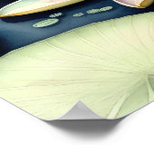 Poster Aquarelle Peinture de la Lys d'eau (Coin)