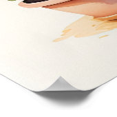 Poster Aquarelle Peinture de l'arbre opiaire en pot (Coin)