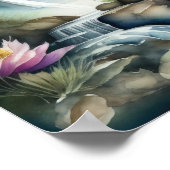 Poster Aquarelle Peinture de l'éléphant 1:1 (Coin)