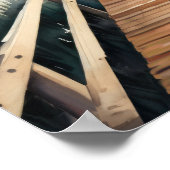 Poster Aquarelle Peinture de Marsh Boardwalk (Coin)