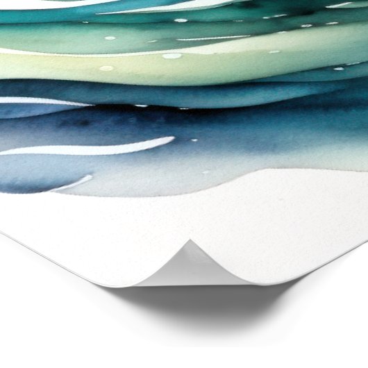 Poster Aquarelle Peinture de poisson (Coin)