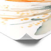 Poster Aquarelle Peinture de poisson orange II (Coin)