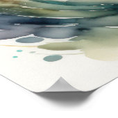 Poster Aquarelle Peinture de poisson Splash II (Coin)