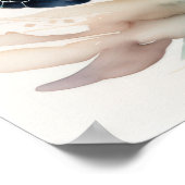 Poster Aquarelle Peinture de tortues marines Couleurs pou (Coin)