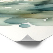 Poster Aquarelle Peinture de truite de poisson (Coin)