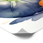 Poster Aquarelle Peinture des légumes secs II (Coin)