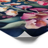 Poster Aquarelle Peinture des Snapdragons (Coin)