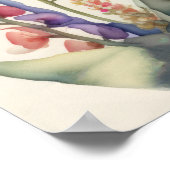 Poster Aquarelle Peinture des Snapdragons (Coin)