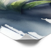 Poster Aquarelle Peinture d'un bébé gorille 5:4 (Coin)