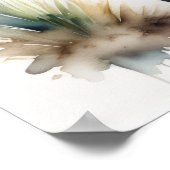 Poster Aquarelle Peinture d'un éléphant 5:4 (Coin)