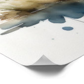 Poster Aquarelle Peinture d'une Capybara 5:4 (Coin)