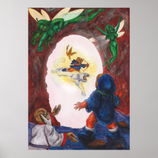 Poster Aquarelle Peinture Imaginaire Vision Eros King Fai