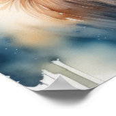 Poster Aquarelle Peinture Majestic Elk 1:1 (Coin)