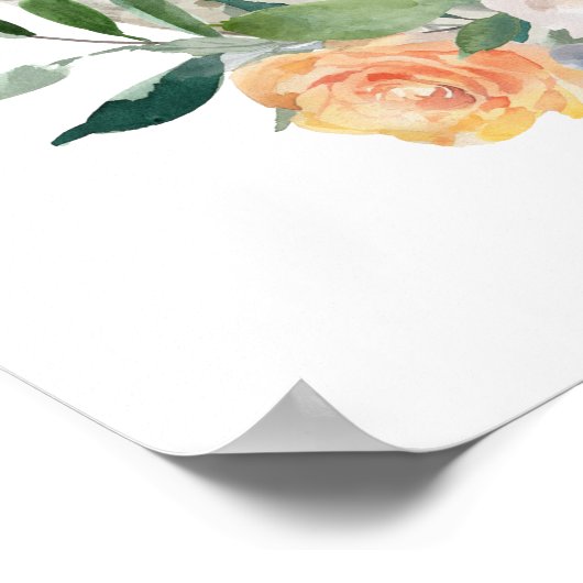 Poster Aquarelle Perse Chat Art Imprimer (Coin)