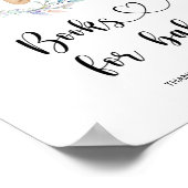 Poster Aquarelle petit ours, livres pour bébé (Coin)