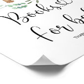 Poster Aquarelle petit ours, livres pour bébé (Coin)