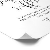 Poster Aquarelle petite couche de pêche signe de tombola (Coin)