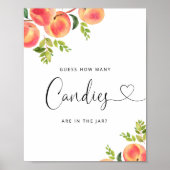 Poster Aquarelle petite pêche devinez combien de canettes (Devant)