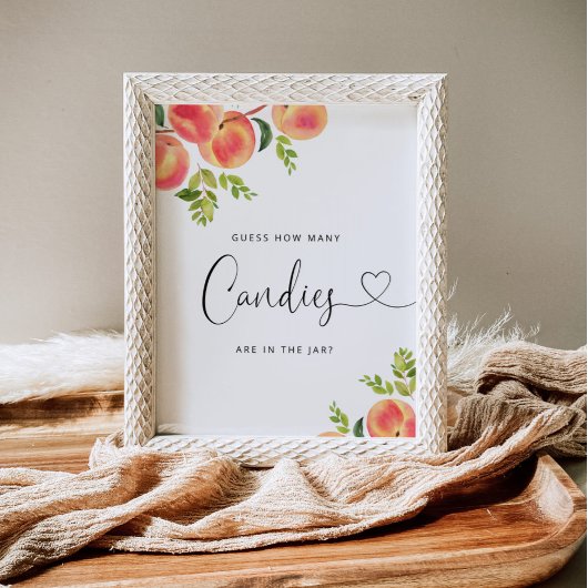 Poster Aquarelle petite pêche devinez combien de canettes