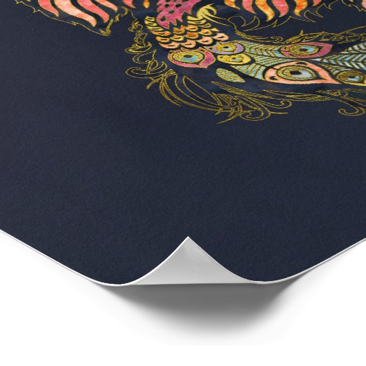 Poster Aquarelle Phoenix (Coin)