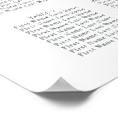 Poster Aquarelle Pine Cônes Mariage d'hiver Carte de sièg (Coin)