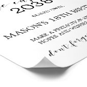 Poster Aquarelle Pink Blush & Gold Time (Coin)