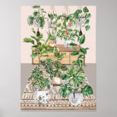 Poster Aquarelle Plantes tropicales (Devant)