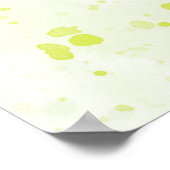 Poster Aquarelle Plaques Vert et Sage (Coin)