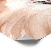 Poster Aquarelle Poméranie Imprimer (Coin)