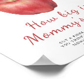 Poster Aquarelle pomme - quelle taille est le jeu du vent (Coin)