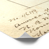 Poster Aquarelle pomologique vintage au citron (Coin)