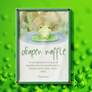 Poster Aquarelle Princess Frog Baby shower de couche tomb