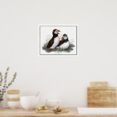 Poster Aquarelle Puffin Ocean Bird Art (Cuisine)