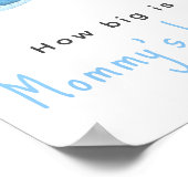 Poster Aquarelle - Quelle taille a le ventre de maman (Coin)