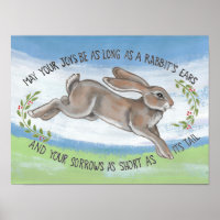 Aquarelle Rabbit Upbeat Hope Encouragement