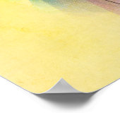 Poster Aquarelle Rainbow Heart (Coin)