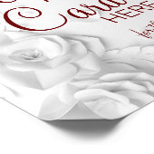 Poster Aquarelle Recette Cartes signe du jeu de douche nu (Coin)