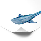 Poster Aquarelle requin (Coin)