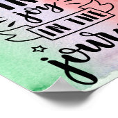 Poster Aquarelle - Retrouvez Joie Dans Le Voyage (Coin)