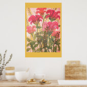 Poster Aquarelle rose Abstraite (Cuisine)