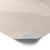 Poster Aquarelle rose blanche fleur abstraite. (Coin)